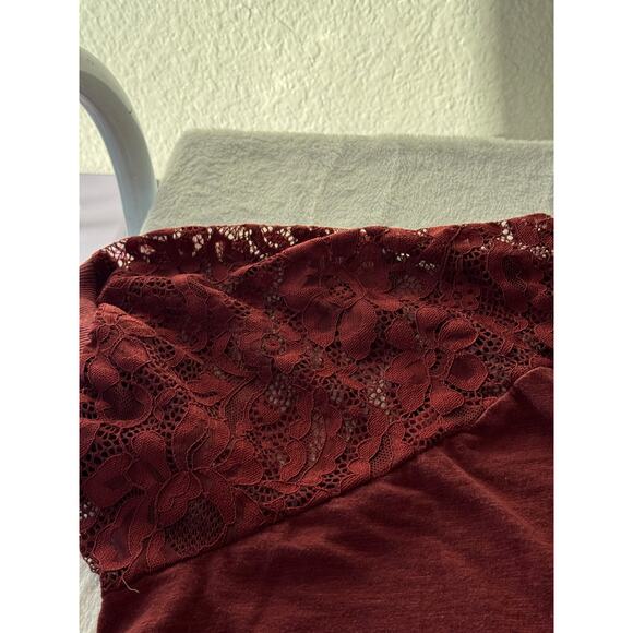 Torrid Super Soft Lace Sleeve Henley Top – Size 3 - Picture 3 of 8